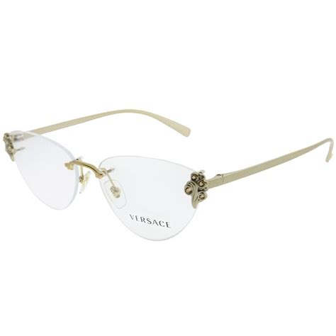 versace glasses with red bows|Versace rimless glasses for women.